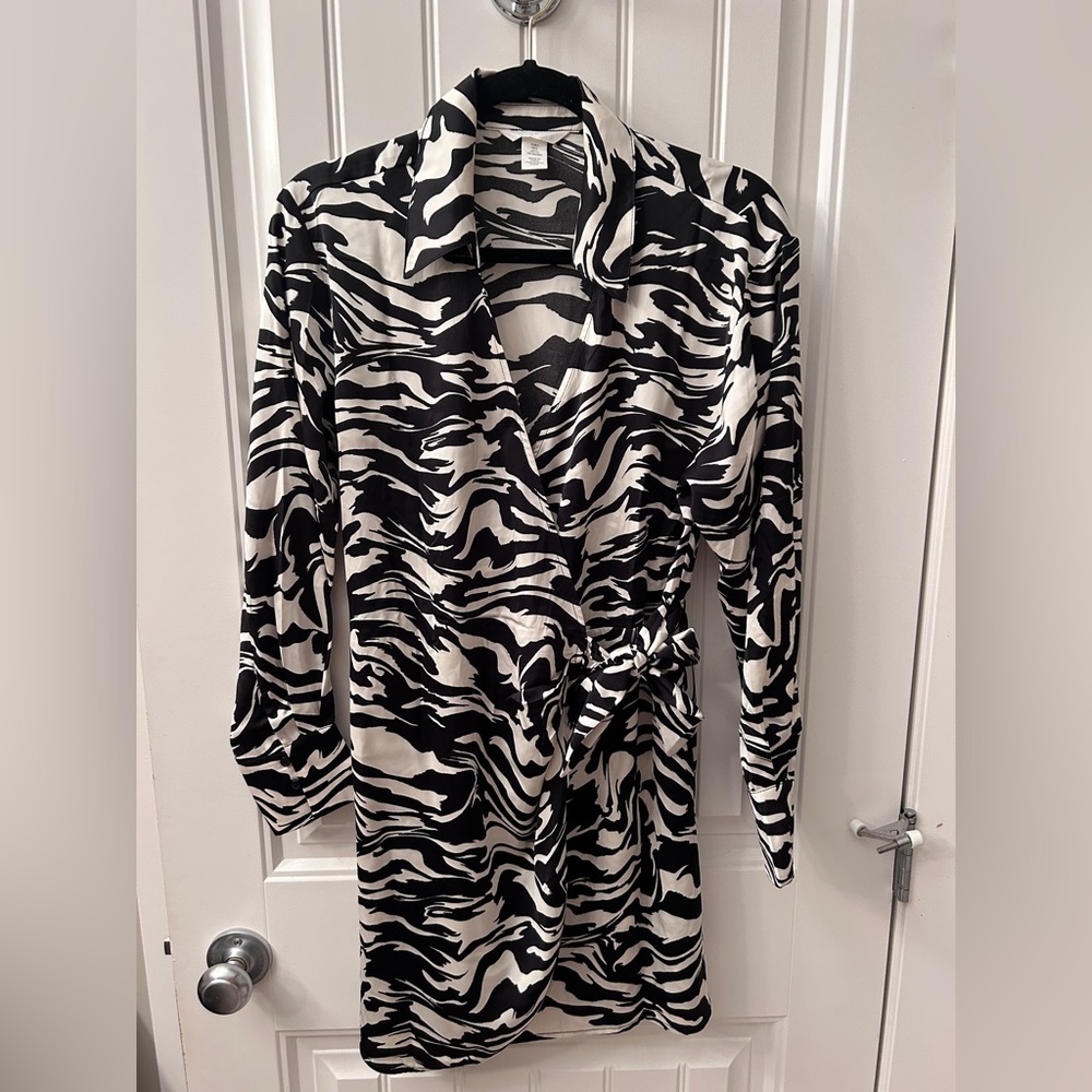 H&M Satin Wrap Dress